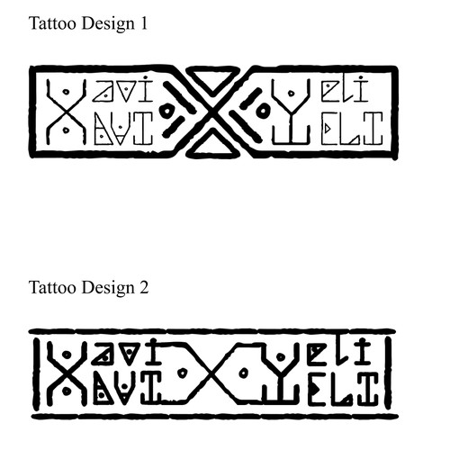 Xavi and Yeli Tattoo Design