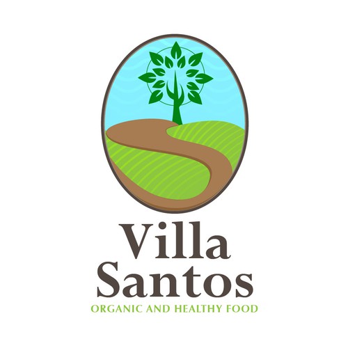 Logo para comida organica y saludable