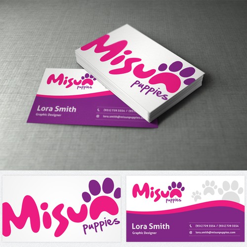 Create the next logo for Misun Puppies