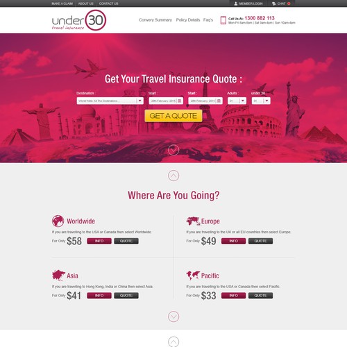 Travel Insurance Web Refresh