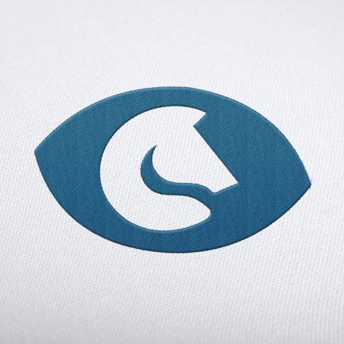 Modern Logo concept for for a veterinarian specializing in horse eyes
