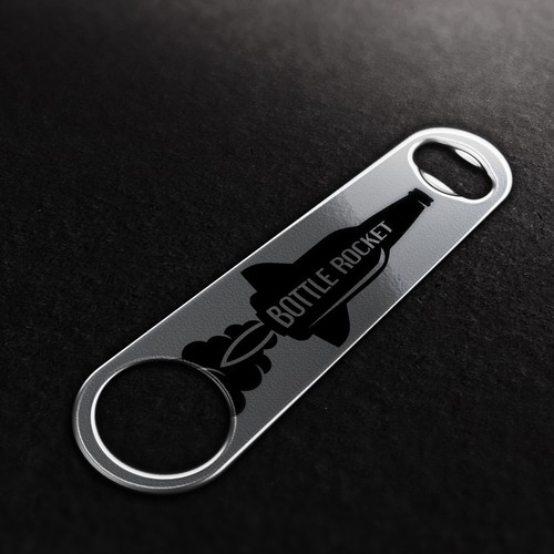 "Bottle Rocket" Bottle Opener Logo