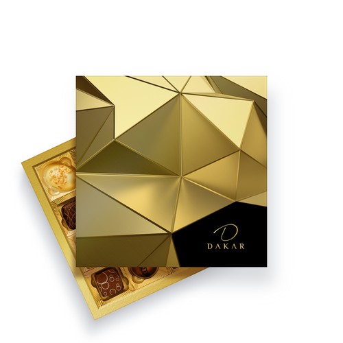 Modern and Luxurious Chocolate Box Packaging Design