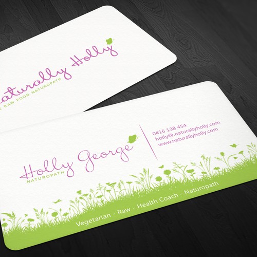 Help create a healthy life coach business card