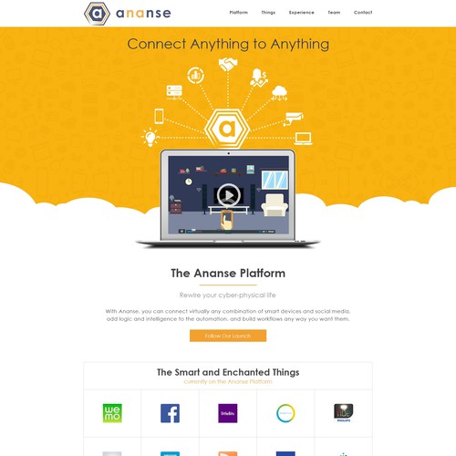 Landing Page Design Concept For Ananse