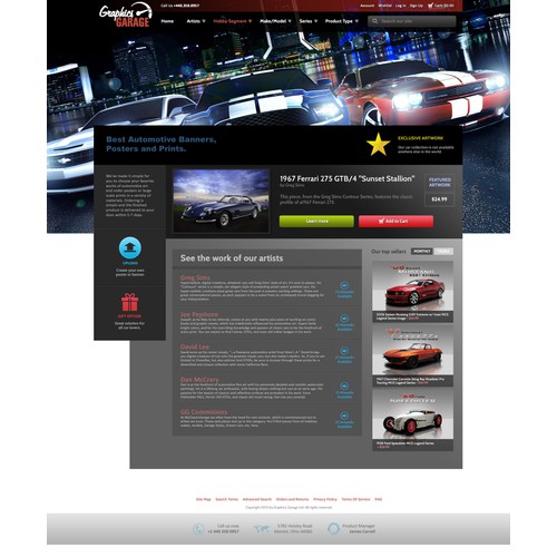 Help Graphics Garage/www.graphicsgarageohio.com with a new website design