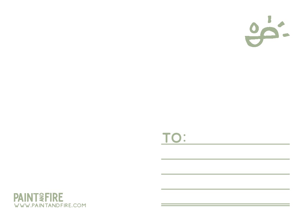 Pottery studio t-shirt and postcard designs