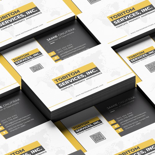 Business Card Design for Toritom Services