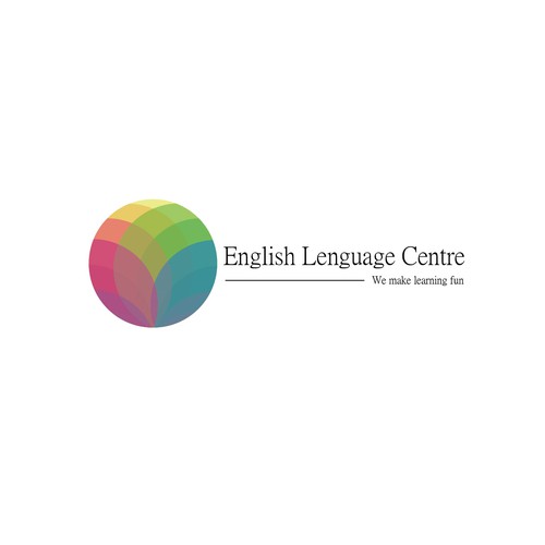 Logo for an English language school with classes offered to children, teens and young adults. Target groups will be parents, teens, young adults.