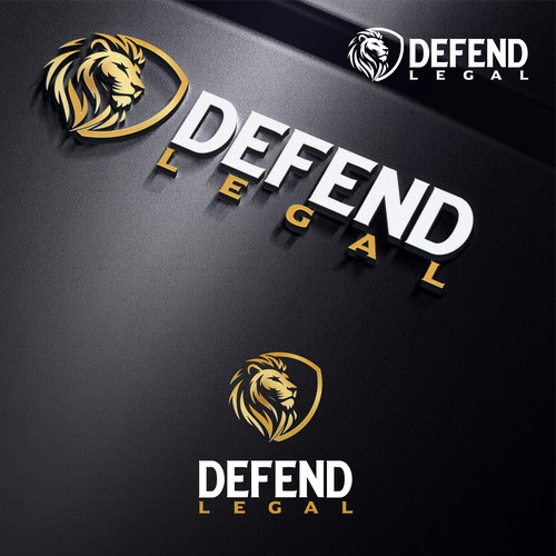 Elegant Lion Crest Logo for Legal Firm