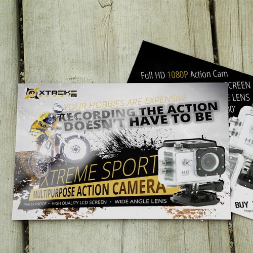 Postcard for action camera