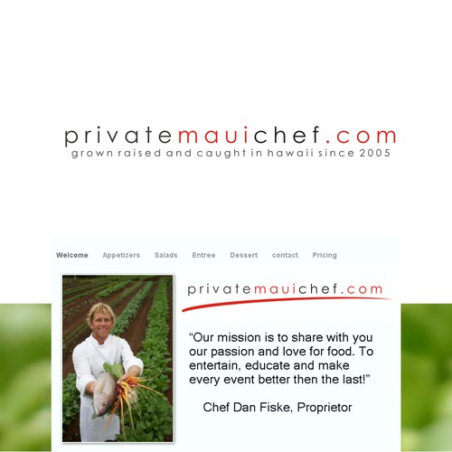 New logo wanted for PrivateMauiChef.com