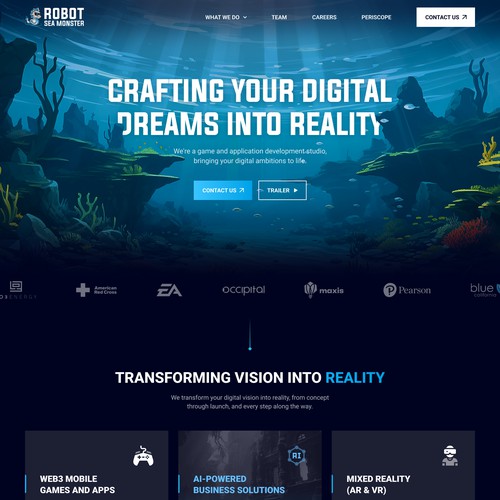Design an Epic Website for Our Game & Application Studio