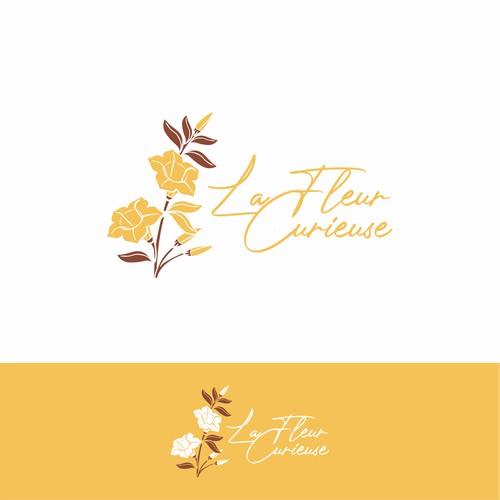 Organic Logo for La Fleur Curieuse