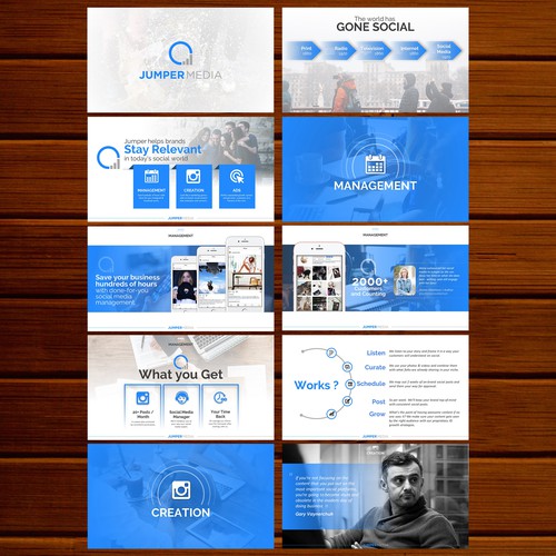 blue powerpoint