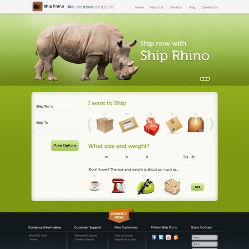 ShipRhino.com needs a new website design