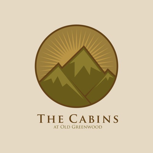 Logo concept for The Cabins at Old Greenwod