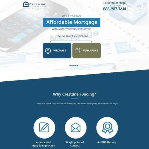 Crestline Funding Landing Page