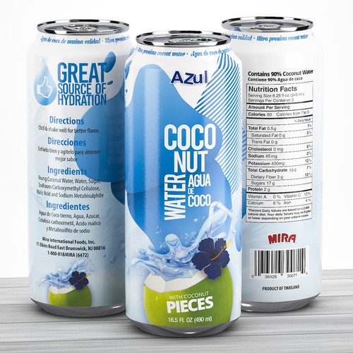 Coconut water Can design