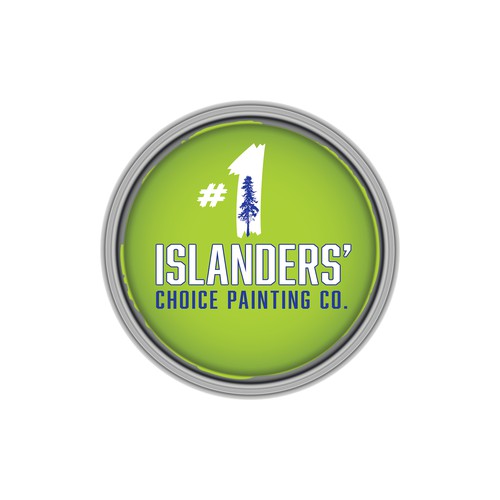 Simple and familiar concept logo for a Canadian painting business