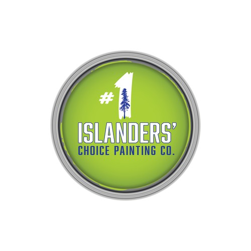 Simple and familiar concept logo for a Canadian painting business