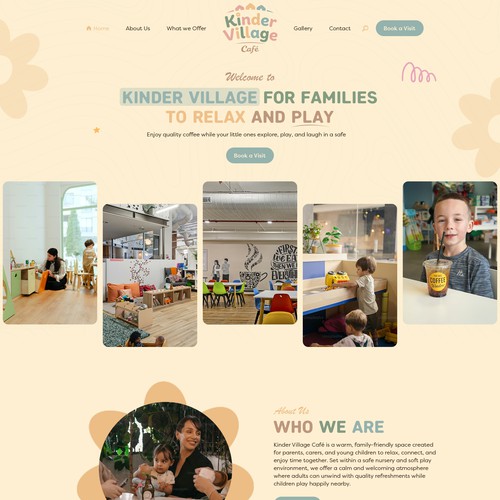 Kinder Village Cafe Website Design