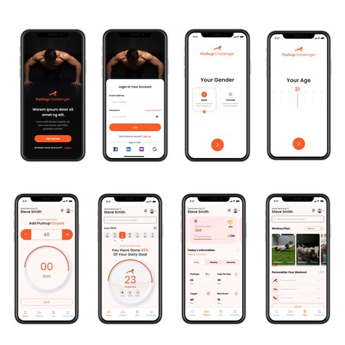 Pushup App design