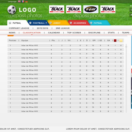 Football Tournaments Management Website