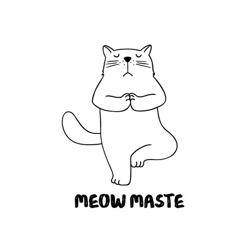  Cat mascot for a t-shirt brand 