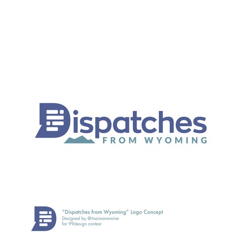 'Dispatches from Wyoming' Logo Concept