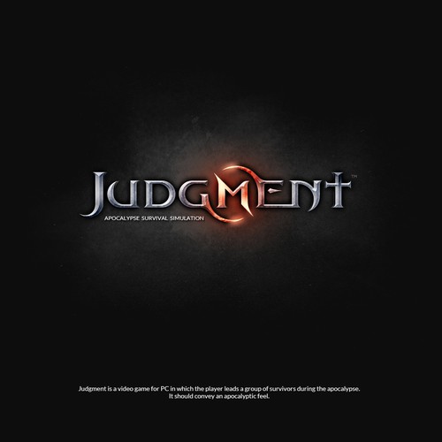"Judgment" game logo (rejected in final)