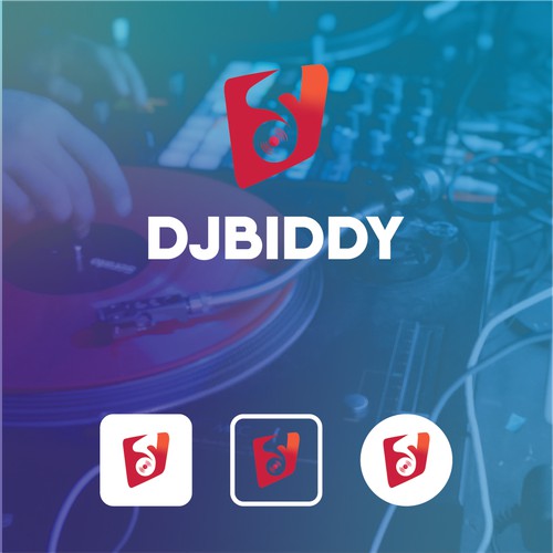 DJBIDDY logo design for a dj app