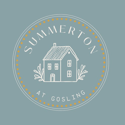 A sophisticated, feminine logo for home rental 