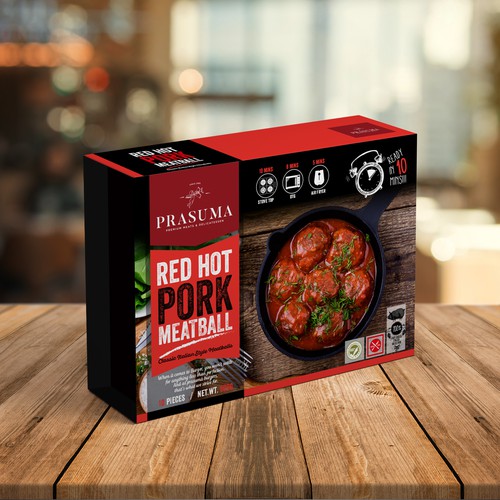 Design a delicious cool and modern packaging for ready to eat range