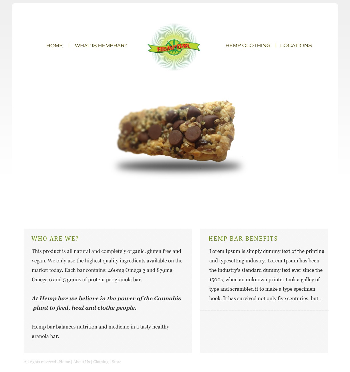Hemp Bar needs a new website design