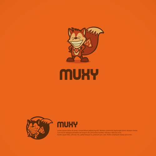 Muxy Logo and Character.