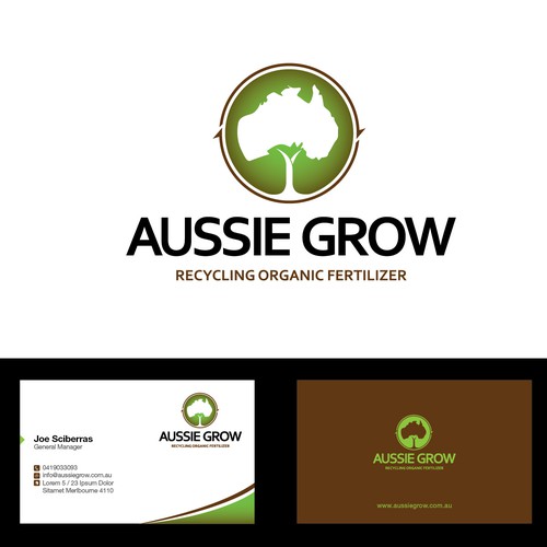 create a standout design for AUSSIE GROW