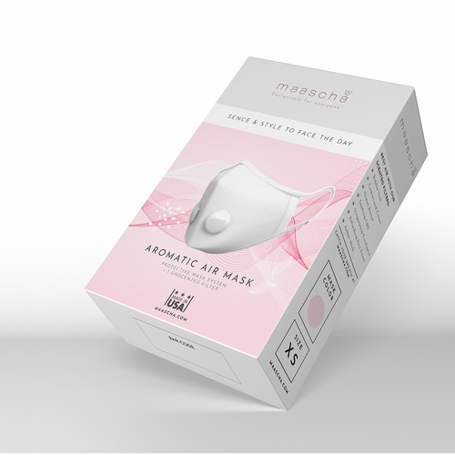 Packaging design for aromatic face mask