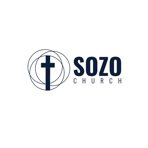 One Color Church Logo Design