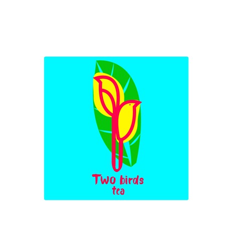 Logo concept for Two birds tea