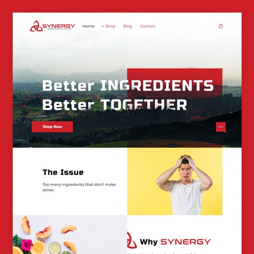 Attractive and simple website for Supplement company