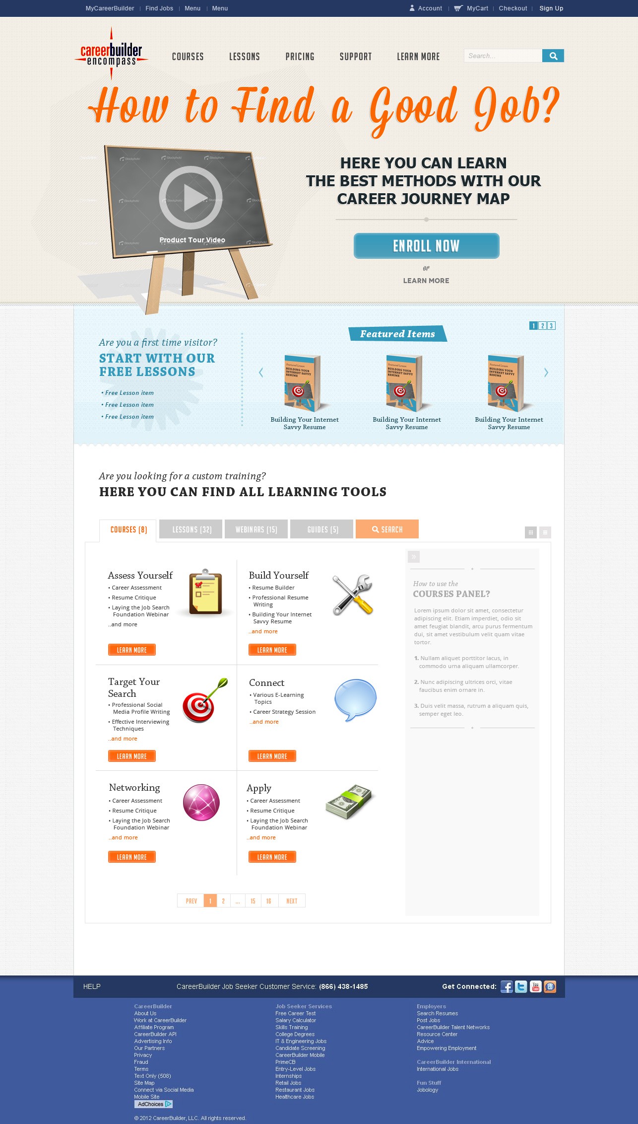 CareerBuilder.com-website design for Job Search Training