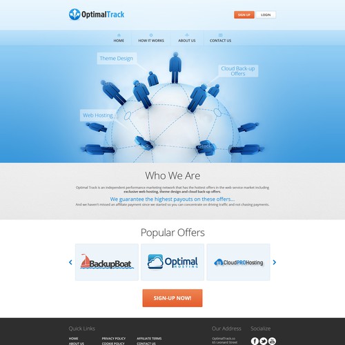 GUARANTEED - New website design for a new affiliate network