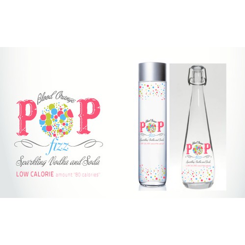 Alcohol Brand "POP Fizz"   Bottle Label/Package Design. Use our sexy bottle to guide you.