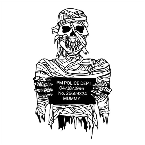 Skateboarder style t-shirt illustration for "Suspect" line, Proper Mischief