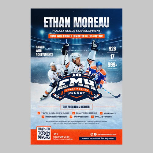Ethan Moreau Hockey Poster