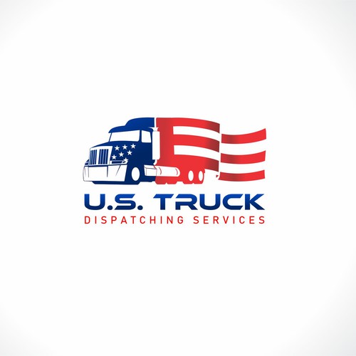 US Truck Dispatching Service logo design