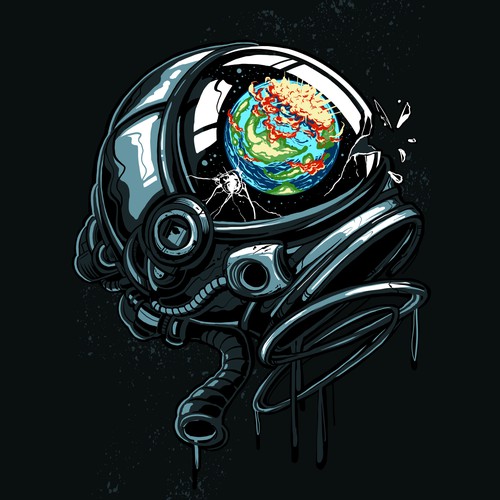 Sci-fi T-shirt design