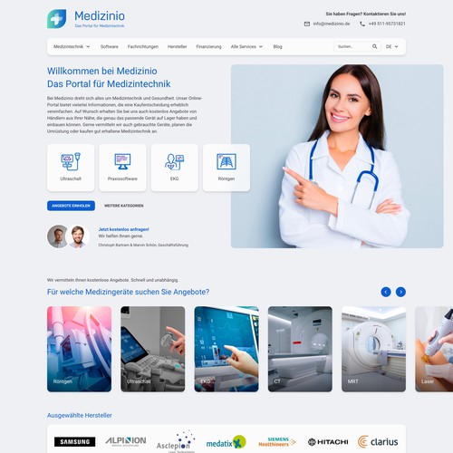 UX/UI Design for Medizinio