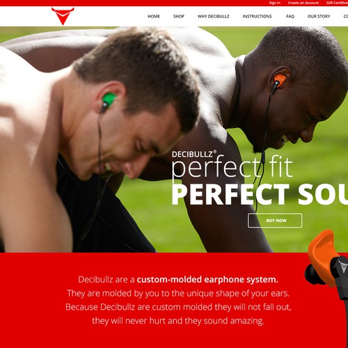 Headphones product website